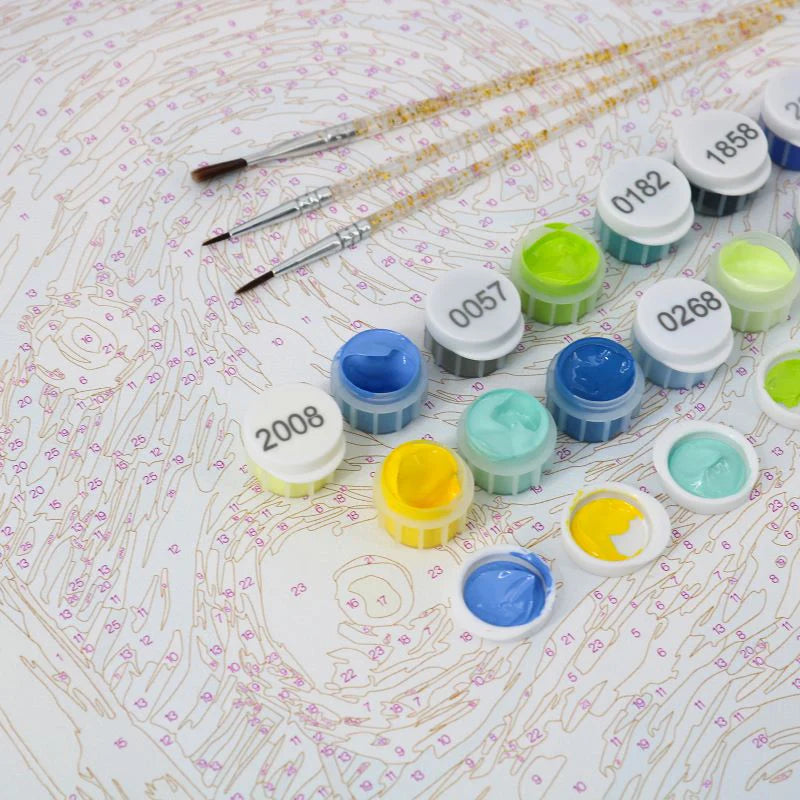 Coffret de 6 peintures par numéro “Dolce Vita”