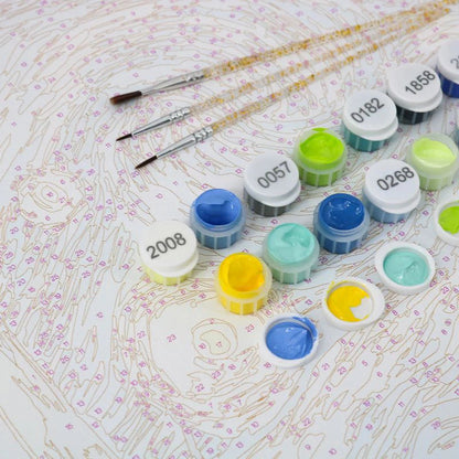 Coffret de 6 peintures par numéro “Dolce Vita”