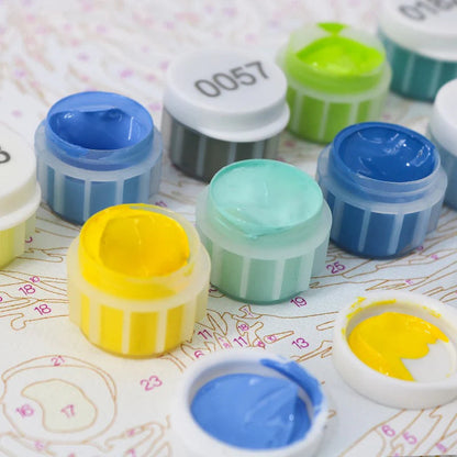 Coffret de 6 peintures par numéro “Dolce Vita”